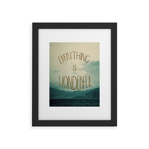 Chelsea Victoria Everything Is Wonderful Framed Art Print
