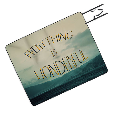 Chelsea Victoria Everything Is Wonderful Picnic Blanket
