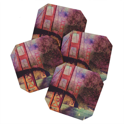 Chelsea Victoria Golden Gate Stars Coaster Set