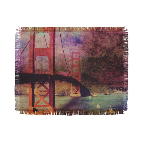 Chelsea Victoria Golden Gate Stars Throw Blanket