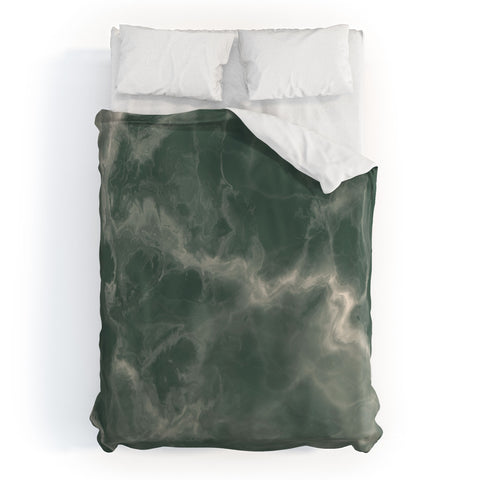 Chelsea Victoria Green Marble Duvet Cover