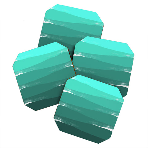 Chelsea Victoria Green Ombre Coaster Set