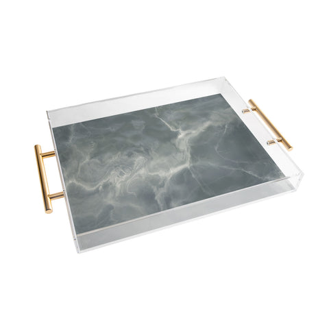 Chelsea Victoria Grey Marble 2 Acrylic Tray