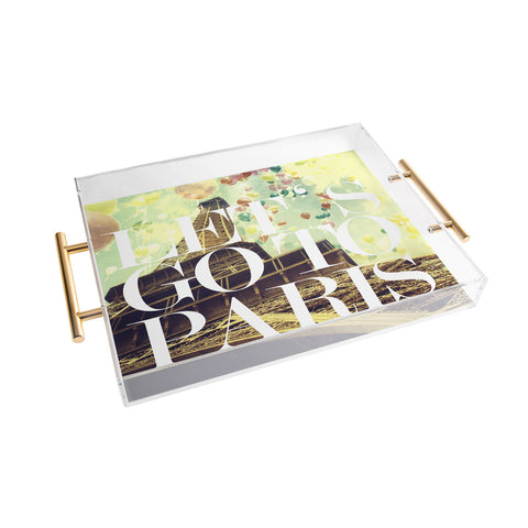 Chelsea Victoria lets go to paris Acrylic Tray