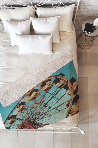 Chelsea Victoria Lets go to the stars Fleece Throw Blanket