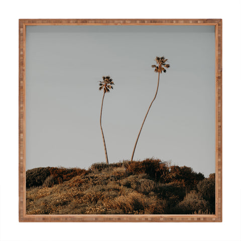 Chelsea Victoria Malibu Palm Tree Pair Square Tray