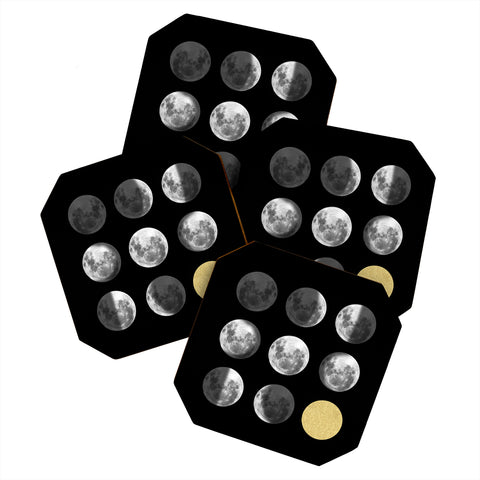 Chelsea Victoria Moon Phases and The Gold Sun Coaster Set
