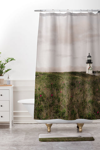Chelsea Victoria Nantucket Lighthouse Shower Curtain And Mat