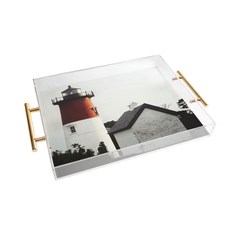 Chelsea Victoria Nauset Beach Lighthouse No 2 Acrylic Tray