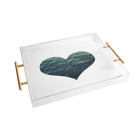 Chelsea Victoria Ocean Heart No 2 Acrylic Tray