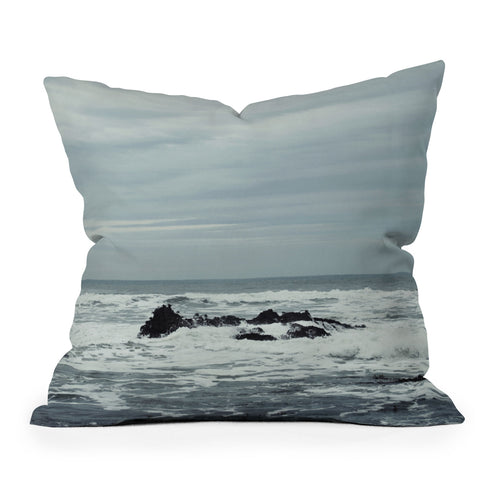 Chelsea Victoria Ocean Rock Crash Outdoor Throw Pillow
