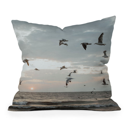 Chelsea Victoria Ode To Hitchcock Outdoor Throw Pillow