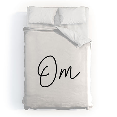 Chelsea Victoria Om Namaste Duvet Cover