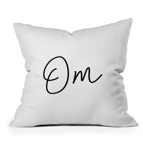 Chelsea Victoria Om Namaste Outdoor Throw Pillow