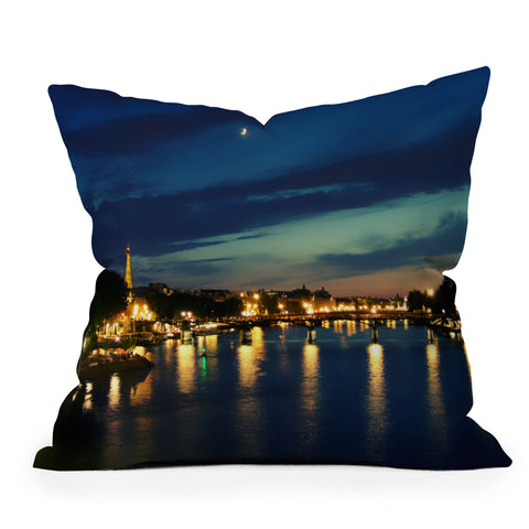 Chelsea Victoria Paris I Love You Outdoor Throw Pillow