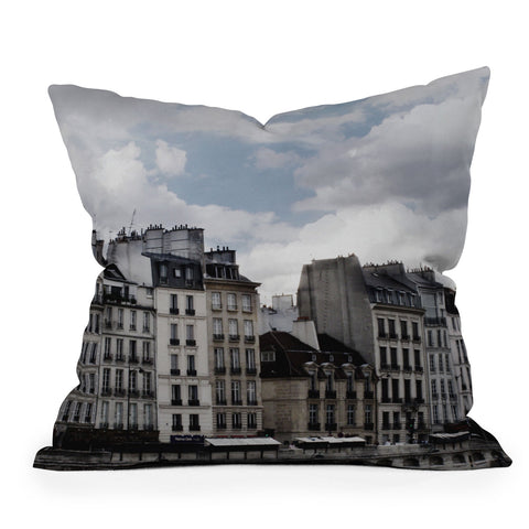 Chelsea Victoria Parisian Rooftops Outdoor Throw Pillow