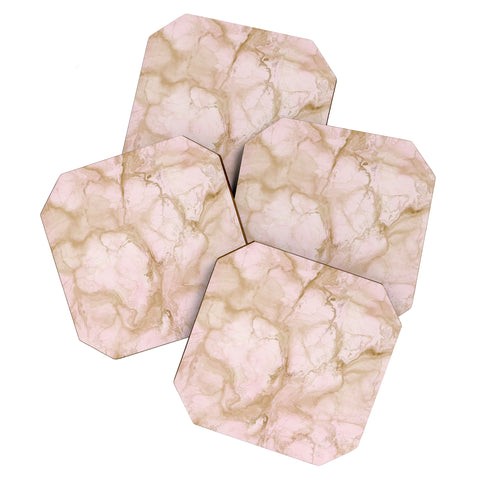Chelsea Victoria Pink Marble Coaster Set