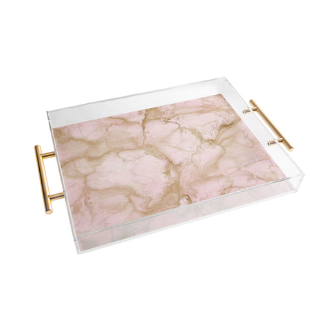 Chelsea Victoria Pink Marble Acrylic Tray