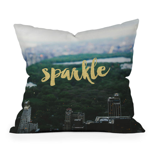 Chelsea Victoria sparkle manhattan Outdoor Throw Pillow