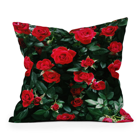 Chelsea Victoria The Bel Air Rose Garden Outdoor Throw Pillow