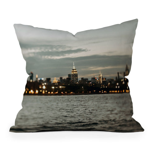 Chelsea Victoria The Bigger Apple Outdoor Throw Pillow