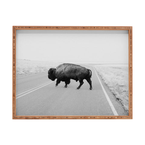 Chelsea Victoria The Black and White Bison Rectangular Tray