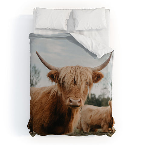 Chelsea Victoria The Furry Highland Cow Duvet Cover