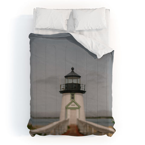 Chelsea Victoria The Lighthouse in Nantucket Comforter