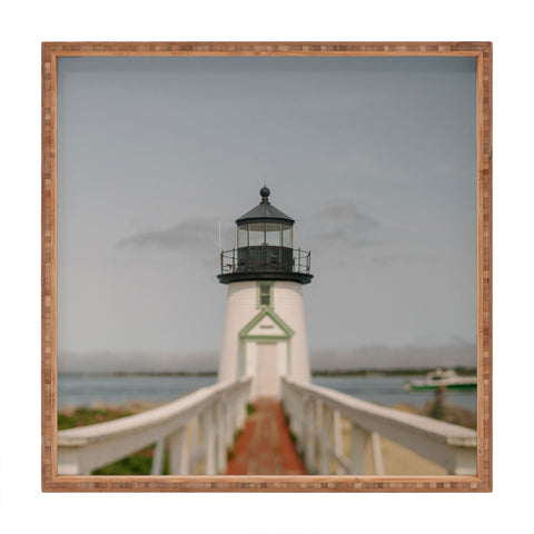 Chelsea Victoria The Lighthouse in Nantucket Square Tray
