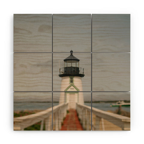 Chelsea Victoria The Lighthouse in Nantucket Wood Wall Mural
