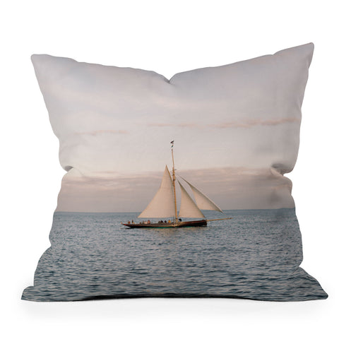 Chelsea Victoria The Nantucket Sailboat Throw Pillow
