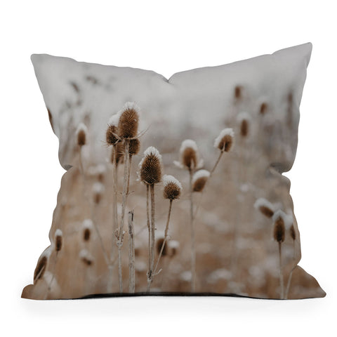 Chelsea Victoria The Snowy Meadow Outdoor Throw Pillow