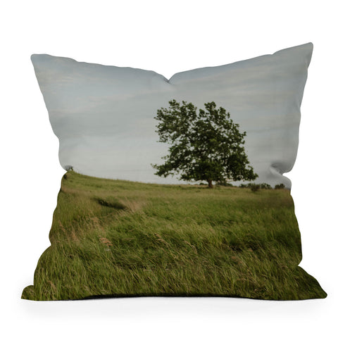 Chelsea Victoria The Tree On The Hill Outdoor Throw Pillow