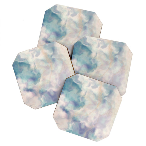 Chelsea Victoria Unicorn Marble Coaster Set