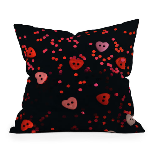 Chelsea Victoria Valentine Confetti Outdoor Throw Pillow