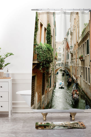Chelsea Victoria Venice Canal Shower Curtain And Mat