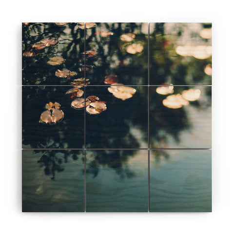 Chelsea Victoria Water Lilllies Wood Wall Mural