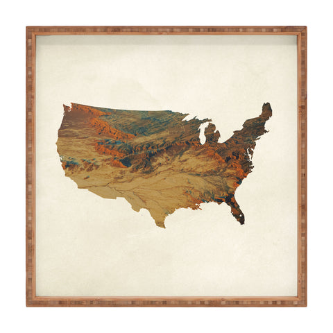 Chelsea Victoria Wild Wild West States Square Tray