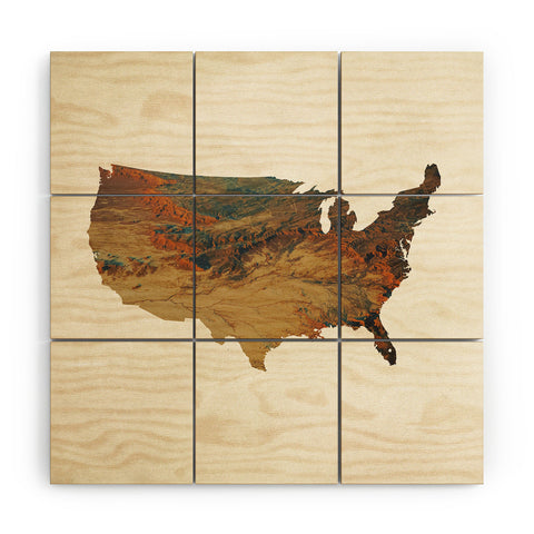 Chelsea Victoria Wild Wild West States Wood Wall Mural