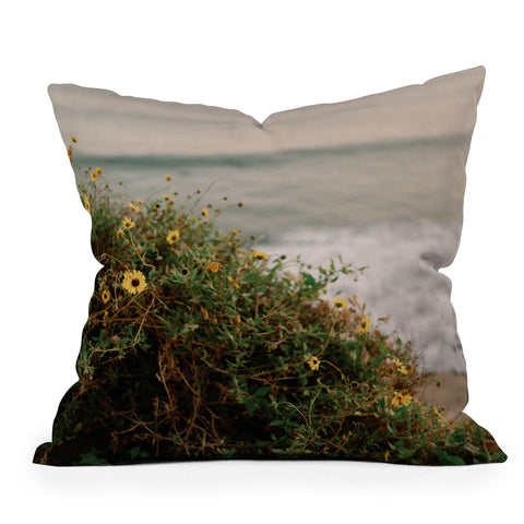 Chelsea Victoria Wildflowers in Malibu Outdoor Throw Pillow