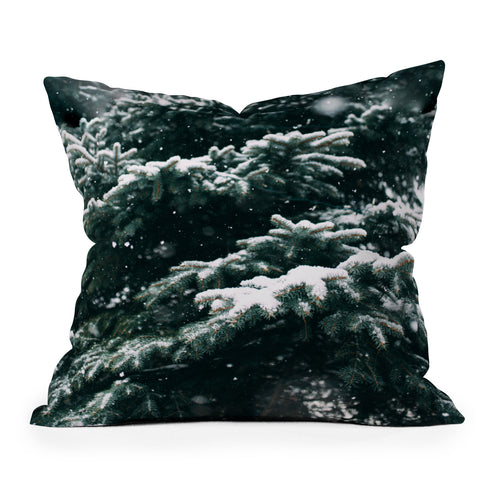 Chelsea Victoria Winter Pine Outdoor Throw Pillow