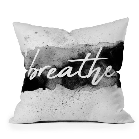 Chelsea Victoria Yogi Breathe Outdoor Throw Pillow