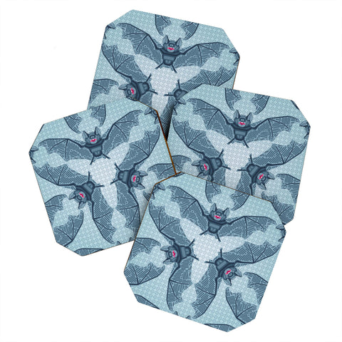 Chobopop Geometric Bat Pattern Coaster Set