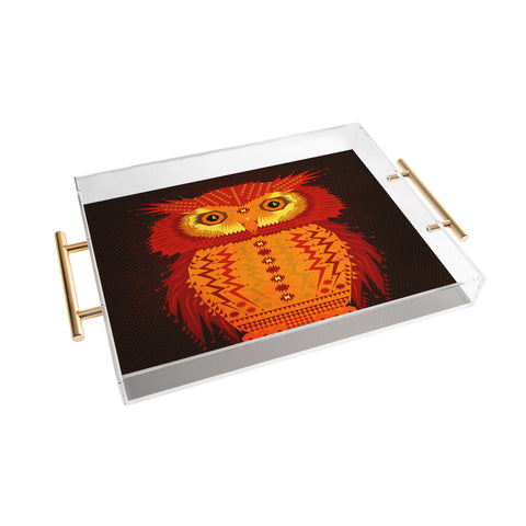 Chobopop Geometric Owl Acrylic Tray