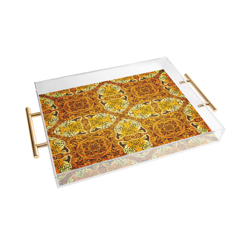 Chobopop Golden Panther Pattern Acrylic Tray
