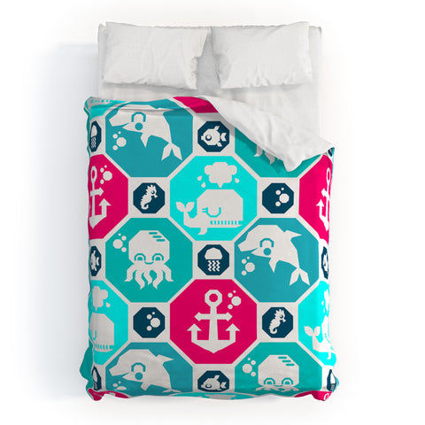 Chobopop Marine Pattern Duvet Cover