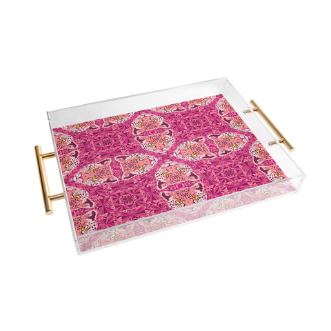 Chobopop Pink Panther Pattern Acrylic Tray