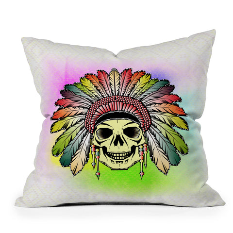 Chobopop Rainbow Warrior Outdoor Throw Pillow