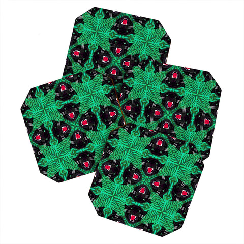 Chobopop Tropical Gothic Pattern Coaster Set