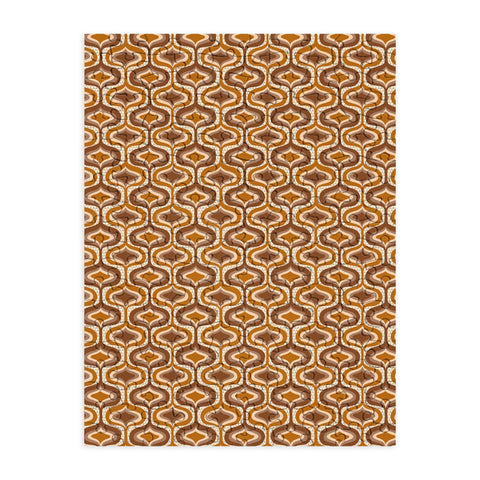 ChrissyInk 70s mod fabric repeat orange Puzzle